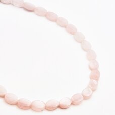 Rožinis kvarcas, 10x14 mm, 37-39 cm/strand Rožinis kvarcas, 10x14 mm, 37-39 cm/strand