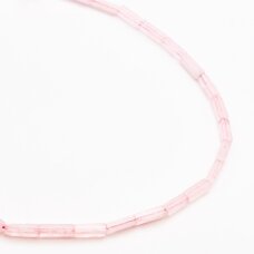 Rožinis kvarcas, 4x13 mm, 37-39 cm/strand Rožinis kvarcas, 4x13 mm, 37-39 cm/strand