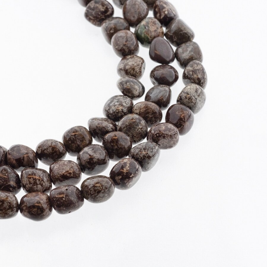 Brown Snowflake Obsidian, Natural, Nugget Bead, 37-39 cm/strand, about 10x11-11x12 mm Brown Snowflake Obsidian, Natural, Nugget Bead, 37-39 cm/strand, about 10x11-11x12 mm