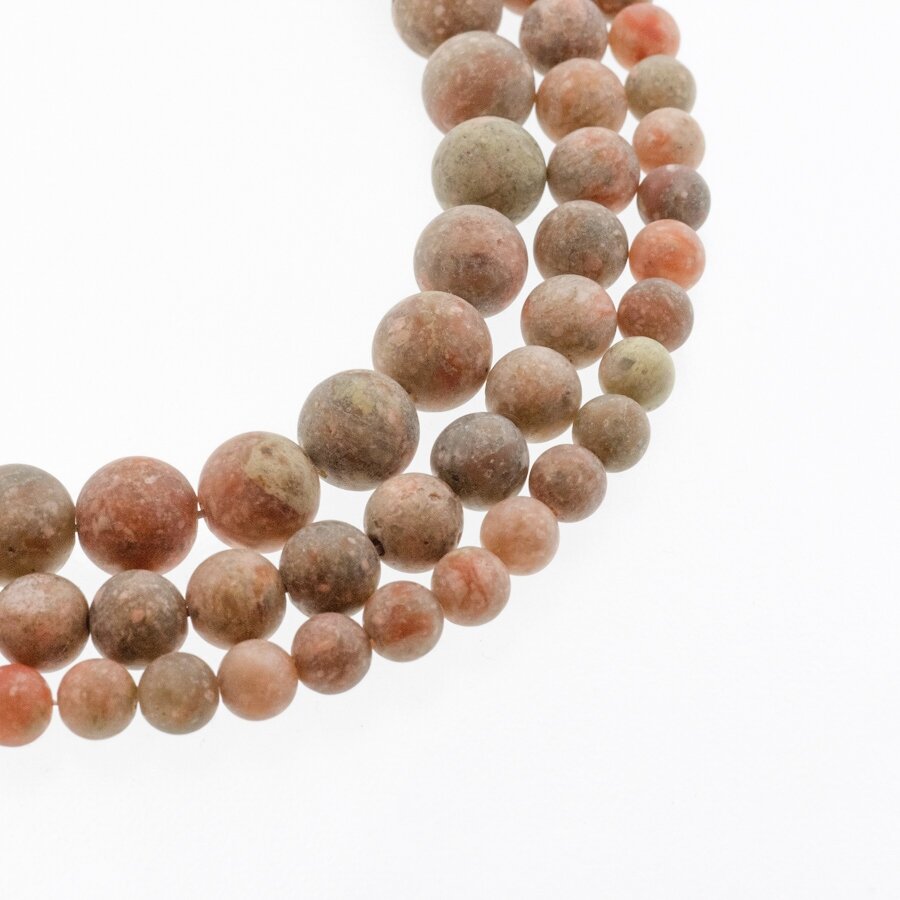 Autumn Jasper, Natural, AB Grade, Matte Round Bead, Light Green-Orange, 37-39 cm/strand, 4, 6, 8, 10, 12 mm Autumn Jasper, Natural, AB Grade, Matte Round Bead, Light Green-Orange, 37-39 cm/strand, 4, 6, 8, 10, 12 mm