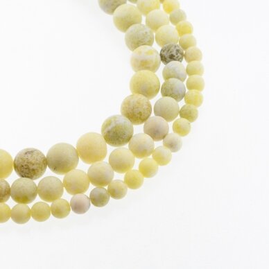 Serpentinas, natūralus, AB kokybė, matinis, apvali forma, šviesiai žalia spalva, 37-39 cm/gija, 4, 6, 8, 10, 12 mm Serpentinas, natūralus, AB kokybė, matinis, apvali forma, šviesiai žalia spalva, 37-39 cm/gija, 4, 6, 8, 10, 12 mm