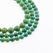 Xinjiang Magnesite, Natural, B Grade, Dyed, Round Bead, Green, 37-39 cm/strand, 4, 6, 8, 10, 12, 14 mm