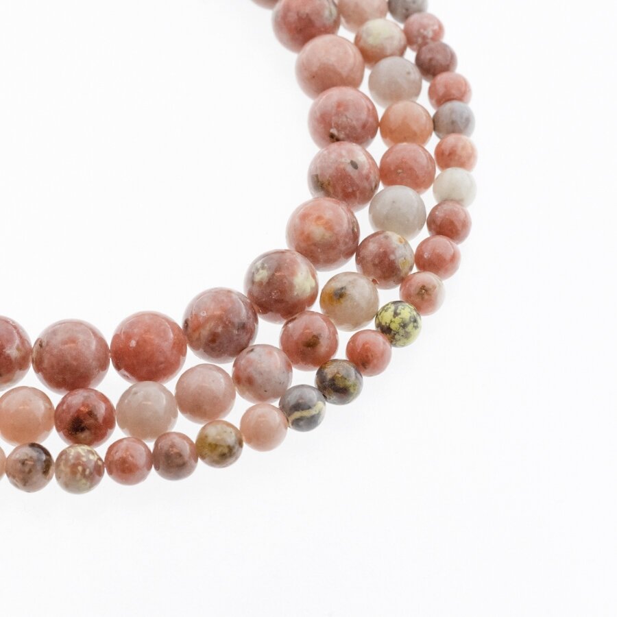 Xinjiang Plum Blossom Jasper, Natural, Round Bead, Multicolor, 37-39 cm/strand, 4, 6, 8, 10, 12 mm Xinjiang Plum Blossom Jasper, Natural, Round Bead, Multicolor, 37-39 cm/strand, 4, 6, 8, 10, 12 mm