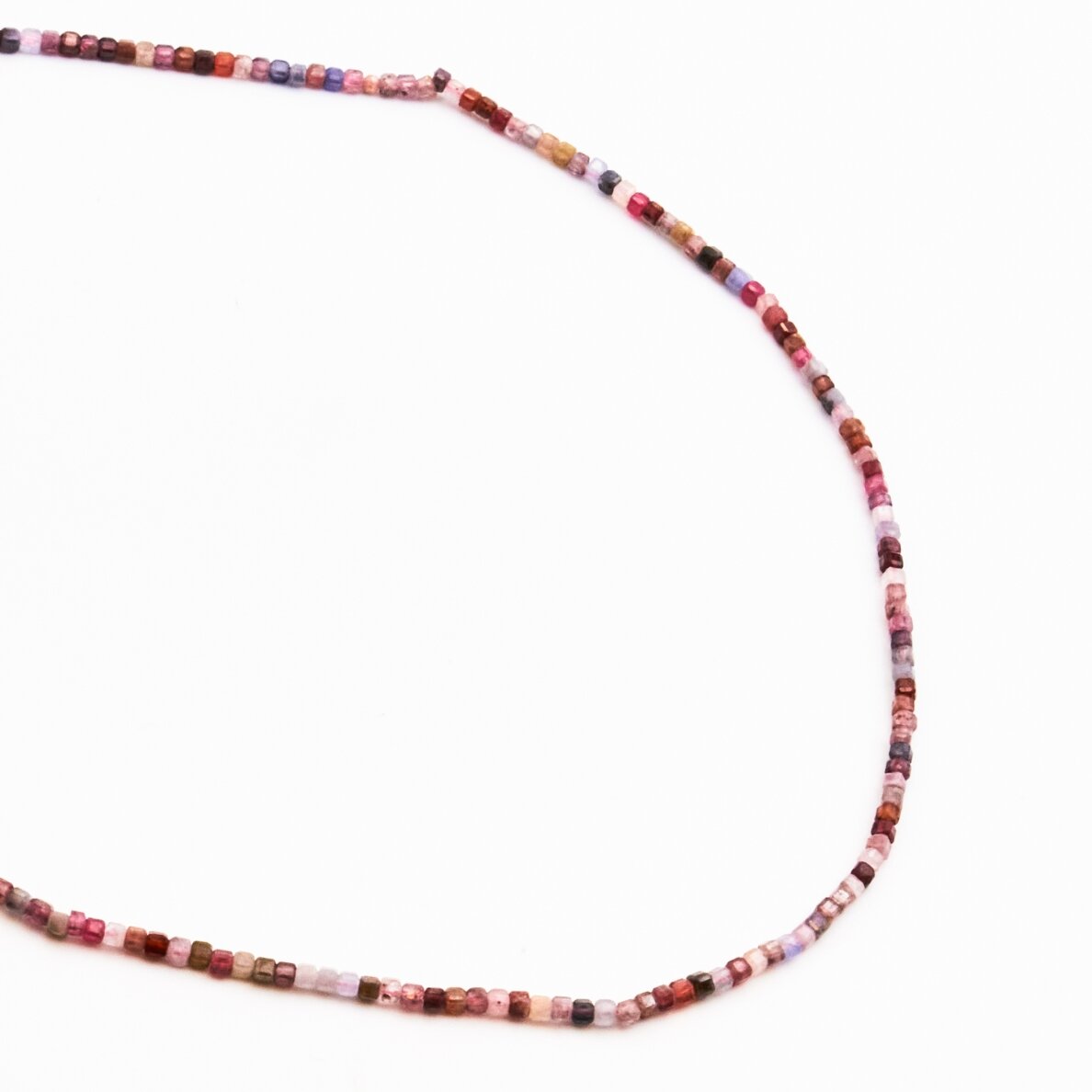Spinel MIX, natural, AB quality, faceted, cube bead, 37-39 cm/string, 2 mm Spinel MIX, natural, AB quality, faceted, cube bead, 37-39 cm/string, 2 mm