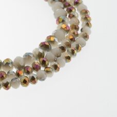 Glass Crystal, Faceted Abacus Rondelle Bead, #092 Opaque Teal Blue Plated Metallic Silver, 2x1, 3x2, 4x3, 6x4, 8x6, 10x8, 11x9 mm Glass Crystal, Faceted Abacus Rondelle Bead, #092 Opaque Teal Blue Plated Metallic Silver, 2x1, 3x2, 4x3, 6x4, 8x6, 10x8, 11x9 mm