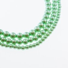 Stiklo perlų imitacija, apvali forma, #34 spalva, 78-80 cm/gija, 4, 6, 8, 10, 12 mm