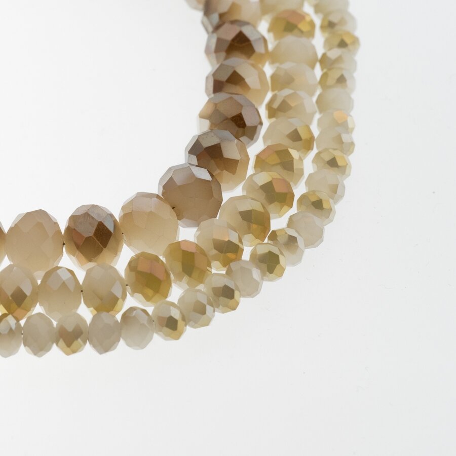 Glass Crystal, Faceted Abacus Rondelle Bead, #114 opaque gray, with metallic gold half-plating, 2x1, 3x2, 4x3, 6x4, 8x6, 10x8, 11x9 mm Glass Crystal, Faceted Abacus Rondelle Bead, #114 opaque gray, with metallic gold half-plating, 2x1, 3x2, 4x3, 6x4, 8x6, 10x8, 11x9 mm
