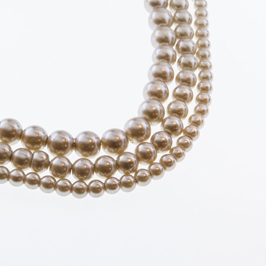 Glass Pearl Imitation, Round Bead, #33 colour, 78-80 cm/strand, 4, 6, 8, 10, 12 mm Glass Pearl Imitation, Round Bead, #33 colour, 78-80 cm/strand, 4, 6, 8, 10, 12 mm