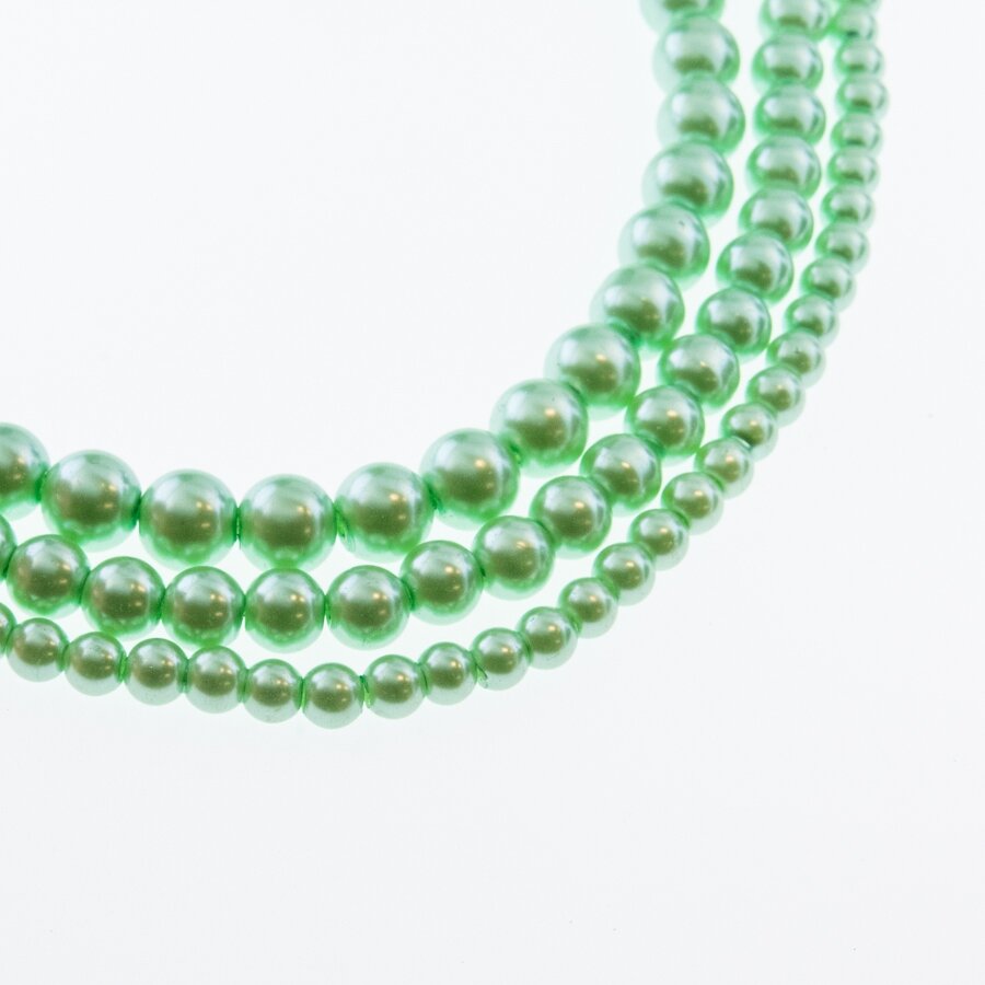 Glass Pearl Imitation, Round Bead, #34 color, 78-80 cm/strand, 4, 6, 8, 10, 12 mm
