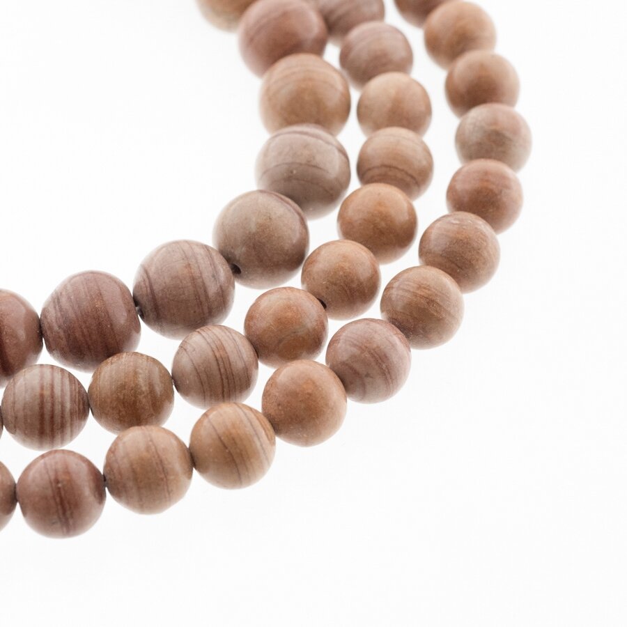 Striped Feldspar, Natural, Round Bead, Light Brown, 37-39 cm/strand, 8, 10 mm Striped Feldspar, Natural, Round Bead, Light Brown, 37-39 cm/strand, 8, 10 mm