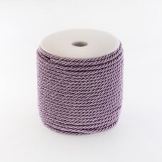 Sukta virvė, #041 šviesiai violetinė spalva, apie 50 metrų/ritė, 3 mm