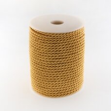Twisted cord, #067 yellow sand, about 20-meter/spool, 8 mm