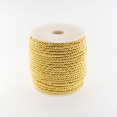 Sukta virvė, #122 ypač šviesi geltona spalva, apie 50 metrų/ritė, 5 mm Sukta virvė, #122 ypač šviesi geltona spalva, apie 50 metrų/ritė, 5 mm