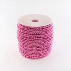 Sukta virvė, #125 rožinė spalva, apie 50 metrų/ritė, 5 mm Sukta virvė, #125 rožinė spalva, apie 50 metrų/ritė, 5 mm