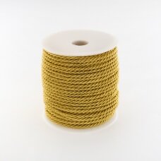 Sukta virvė, #147 šviesi garstyčių geltona spalva, apie 50 metrų/ritė, 5 mm Sukta virvė, #147 šviesi garstyčių geltona spalva, apie 50 metrų/ritė, 5 mm