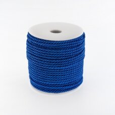 Twisted cord, #157 blue, about 20-meter/spool, 8 mm