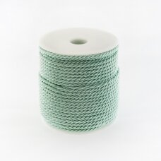 Twisted cord, #159 mint green, about 50-meter/spool, 5 mm