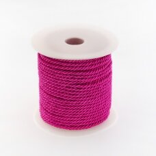 Sukta virvė, #174 tamsiai rožinė spalva, apie 50 metrų/ritė, 5 mm Sukta virvė, #174 tamsiai rožinė spalva, apie 50 metrų/ritė, 5 mm