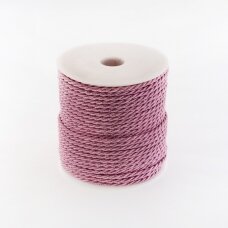 Twisted cord, #185 metallic smoky lavender, about 50-meter/spool, 3 mm Twisted cord, #185 metallic smoky lavender, about 50-meter/spool, 3 mm