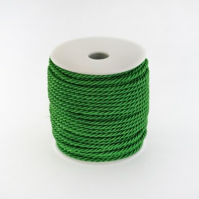 Sukta virvė, #065 žolės spalva, apie 50 metrų/ritė, 3 mm