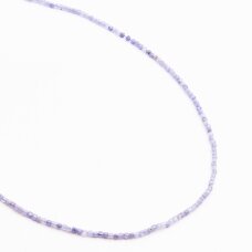 Tanzanite, natural, B quality, faceted, cube bead, 37-39 cm/string, 2 mm Tanzanite, natural, B quality, faceted, cube bead, 37-39 cm/string, 2 mm