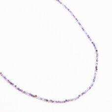 Tanzanite, natural, B quality, faceted, round bead, 37-39 cm/string, 2 mm Tanzanite, natural, B quality, faceted, round bead, 37-39 cm/string, 2 mm