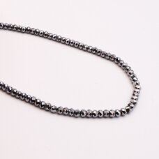 Teraherco akmuo, natūralus, A kokybė, briaunuotas, abacus rondelės forma, 37-39 cm/gija, 6x4 mm Teraherco akmuo, natūralus, A kokybė, briaunuotas, abacus rondelės forma, 37-39 cm/gija, 6x4 mm