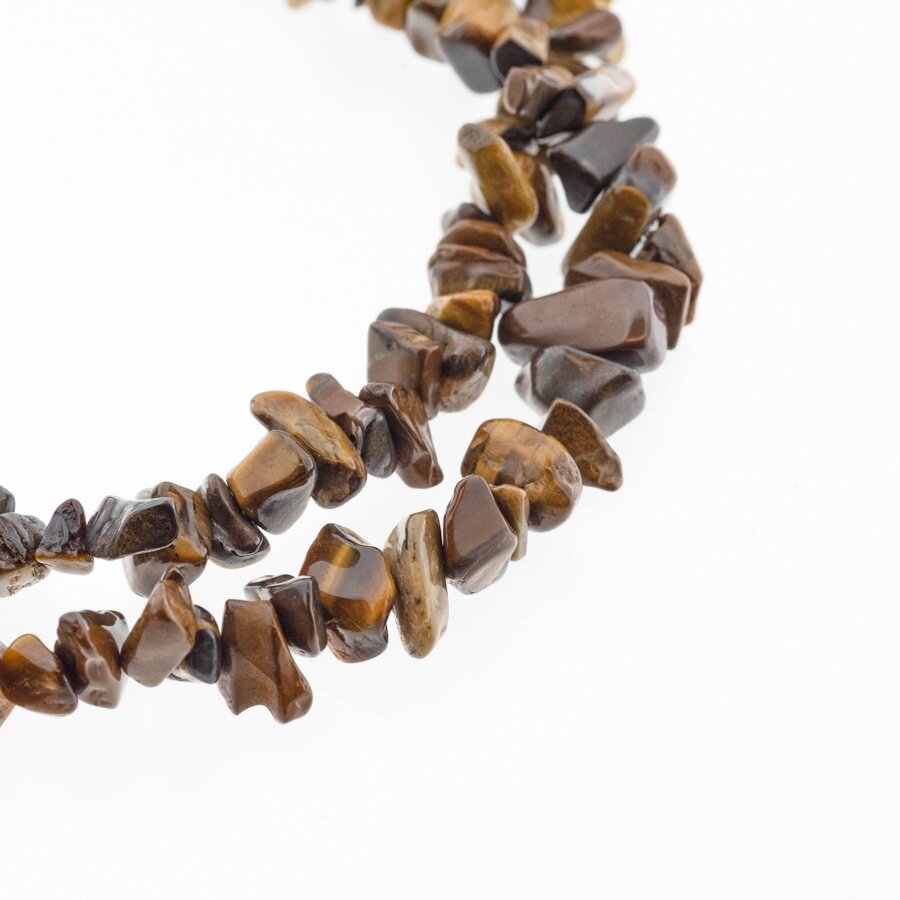 Tigereye, Natural, AB Grade, Chip Bead, Brown, 80-83 cm/strand, about 5-8, 8-12 mm Tigereye, Natural, AB Grade, Chip Bead, Brown, 80-83 cm/strand, about 5-8, 8-12 mm