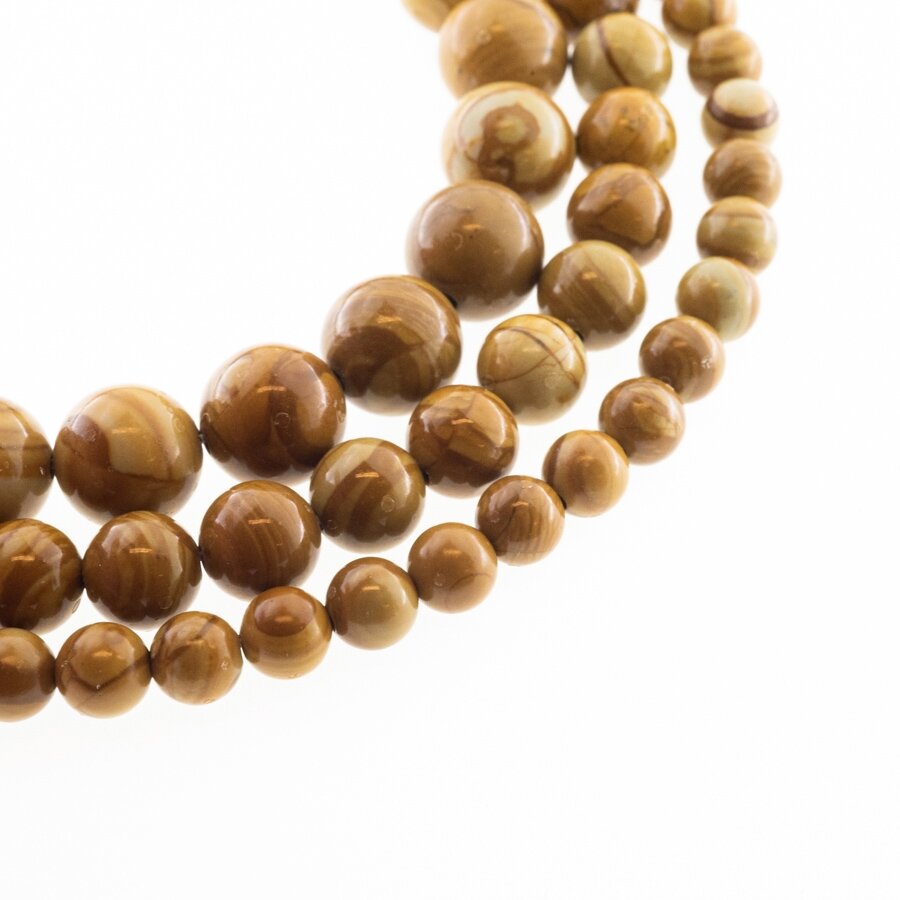 Tigerskin Jasper (Limestone), Natural, Round Bead, Brown, 37-39 cm/strand, 6, 8, 10, 12 mm Tigerskin Jasper (Limestone), Natural, Round Bead, Brown, 37-39 cm/strand, 6, 8, 10, 12 mm