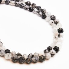 Tourmaline Quartz , 10 mm , 37-39 cm/strand Tourmaline Quartz , 10 mm , 37-39 cm/strand