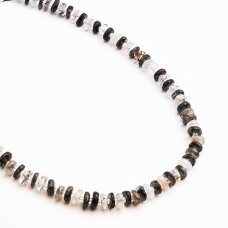 Tourmaline Quartz , 9x3 mm, 37-39 cm/strand Tourmaline Quartz , 9x3 mm, 37-39 cm/strand