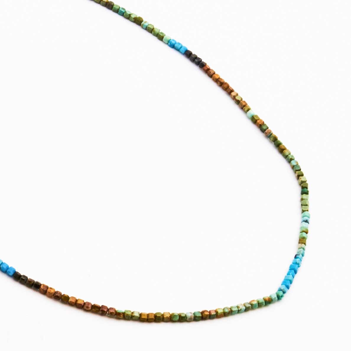 Turquoise, natural, AB quality, faceted, cube bead, 37-39 cm/string, 2 mm Turquoise, natural, AB quality, faceted, cube bead, 37-39 cm/string, 2 mm