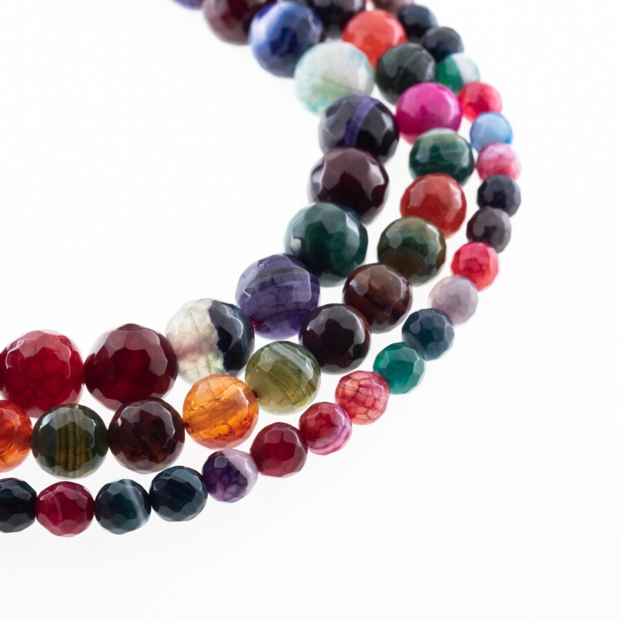 Fire Crackle Agate, Natural, Dyed, Faceted Round Bead, Dark Mixed Colors, 37-39 cm/strand, 4, 6, 8, 10, 12 mm Fire Crackle Agate, Natural, Dyed, Faceted Round Bead, Dark Mixed Colors, 37-39 cm/strand, 4, 6, 8, 10, 12 mm