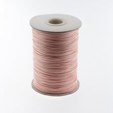 Vaškuota poliesterinė virvelė, #08 ypač šviesi rožinė spalva, apie 180 metrų/ritė, 1.5 mm Vaškuota poliesterinė virvelė, #08 ypač šviesi rožinė spalva, apie 180 metrų/ritė, 1.5 mm
