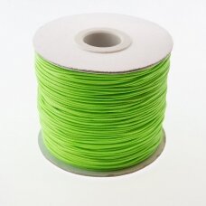 Vaškuota poliesterinė virvelė, #11 geltonai žalia spalva, apie 180 metrų/ritė, 0.5 mm Vaškuota poliesterinė virvelė, #11 geltonai žalia spalva, apie 180 metrų/ritė, 0.5 mm