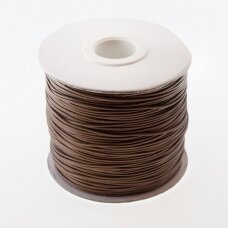 Waxed polyester cord, #19 brown, about 180-meter/spool, 0.5 mm