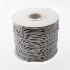 Waxed polyester cord, #45 dark grey, about 180-meter/spool, 0.5 mm