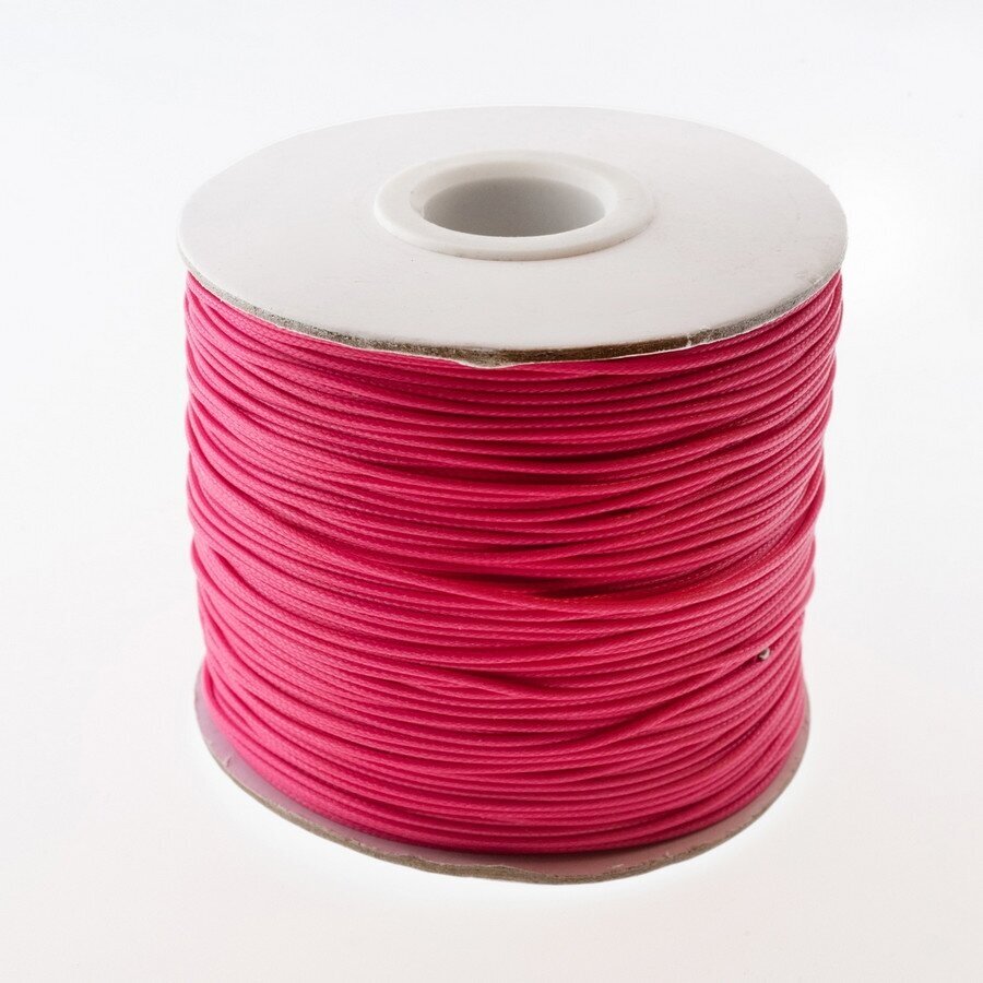 Vaškuota poliesterinė virvelė, #03 purpurinė spalva, apie 180 metrų/ritė, 0.5 mm