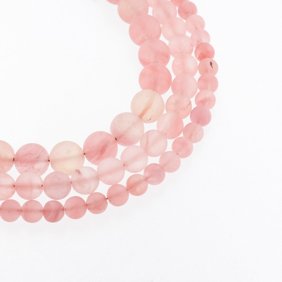 Cherry Quartz Glass, Matte Round Bead, Red, 37-39 cm/strand, 4, 6, 8, 10, 12 mm Cherry Quartz Glass, Matte Round Bead, Red, 37-39 cm/strand, 4, 6, 8, 10, 12 mm