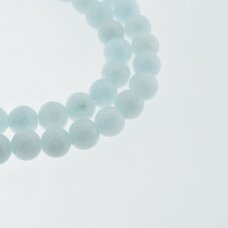 Mountain Jade (Dolomitic Marble), Natural, Dyed, Round Bead, #Y04 Light Sky Blue, 37-39 cm/strand, 6, 8, 10, 12 mm
