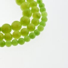 Jadeit (marmur dolomityczny), naturalny, malowany, kształt okrągły, #Y12 oliwkowy kolor, 37-39 cm/sznur, 6, 8, 10, 12 mm Jadeit (marmur dolomityczny), naturalny, malowany, kształt okrągły, #Y12 oliwkowy kolor, 37-39 cm/sznur, 6, 8, 10, 12 mm