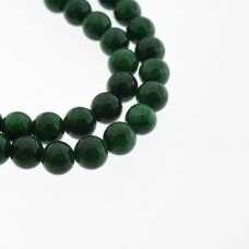 Jadeit (marmur dolomityczny), naturalny, malowany, kształt okrągły, #Y14 malachitu zielony kolor , 37-39 cm/sznur, 6, 8, 10, 12 mm Jadeit (marmur dolomityczny), naturalny, malowany, kształt okrągły, #Y14 malachitu zielony kolor , 37-39 cm/sznur, 6, 8, 10, 12 mm