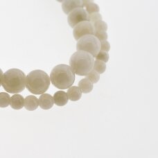 Mountain Jade (Dolomitic Marble), Natural, Dyed, Round Bead, #YXS03 Grey Sand, 37-39 cm/strand, 6, 8, 10, 12 mm