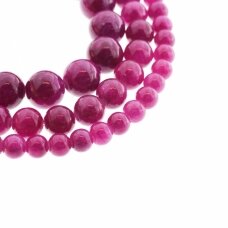 Mountain Jade (Dolomitic Marble), Natural, Dyed, Round Bead, #YXS12 Purple, 37-39 cm/strand, 6, 8, 10, 12 mm
