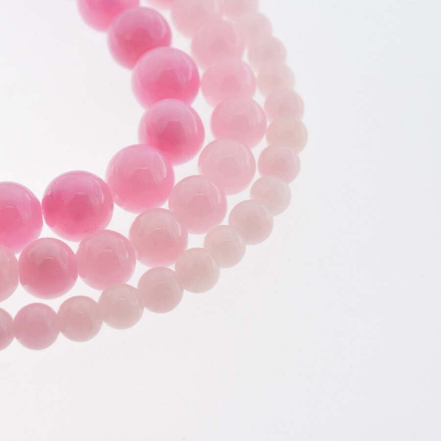 Mountain Jade (Dolomitic Marble), Natural, Dyed, Round Bead, #Y02 Pink, 37-39 cm/strand, 6, 8, 10, 12 mm Mountain Jade (Dolomitic Marble), Natural, Dyed, Round Bead, #Y02 Pink, 37-39 cm/strand, 6, 8, 10, 12 mm
