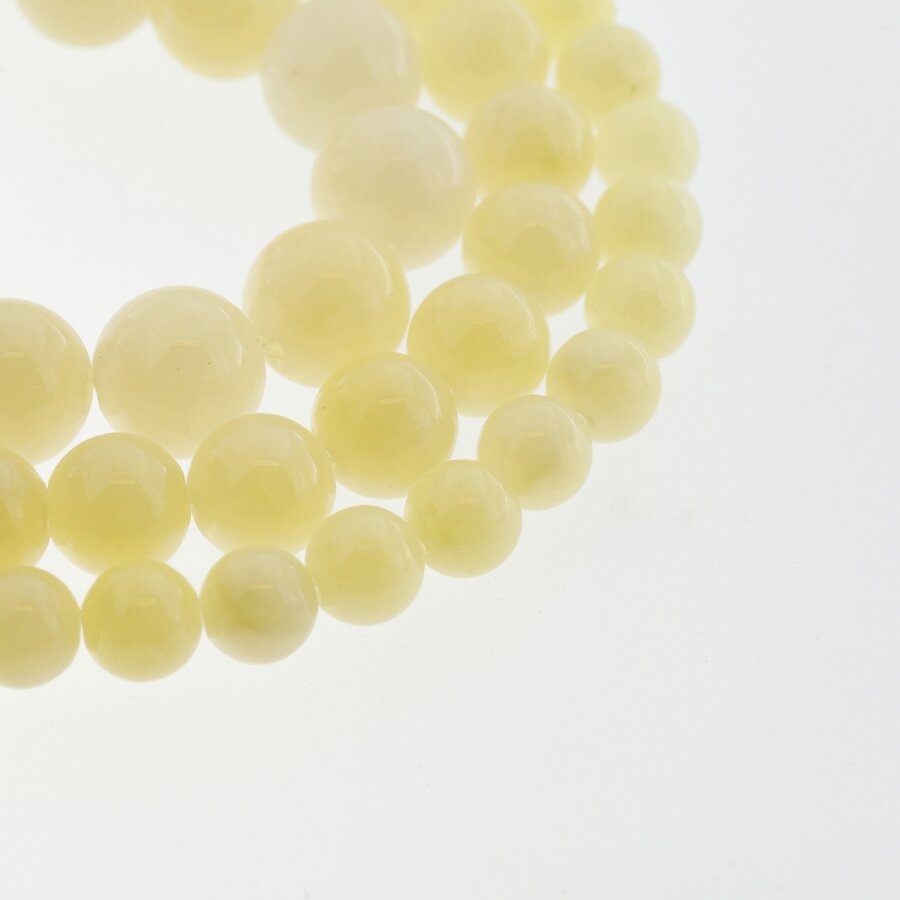 Mountain Jade (Dolomitic Marble), Natural, Dyed, Round Bead, #Y06 Light Lemon Yellow, 37-39 cm/strand, 6, 8, 10, 12 mm Mountain Jade (Dolomitic Marble), Natural, Dyed, Round Bead, #Y06 Light Lemon Yellow, 37-39 cm/strand, 6, 8, 10, 12 mm