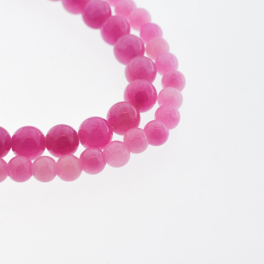 Mountain Jade (Dolomitic Marble), Natural, Dyed, Round Bead, #Y10 Fuchsia Pink, 37-39 cm/strand, 6, 8, 10, 12 mm Mountain Jade (Dolomitic Marble), Natural, Dyed, Round Bead, #Y10 Fuchsia Pink, 37-39 cm/strand, 6, 8, 10, 12 mm