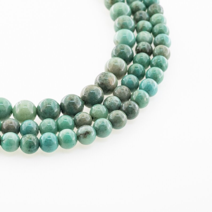 Green Grass Agate, Natural, B Grade, Round Bead, 37-39 cm/strand, 6, 8 mm Green Grass Agate, Natural, B Grade, Round Bead, 37-39 cm/strand, 6, 8 mm